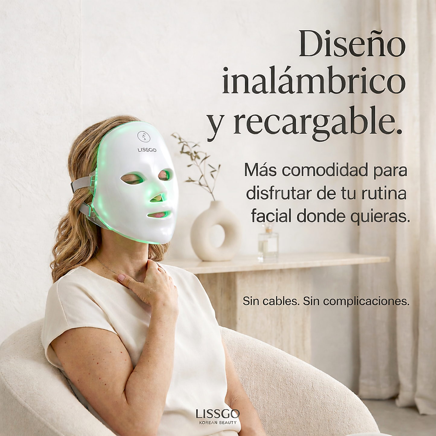 Máscara Facial LED 7 en 1 Rejuvenecedora